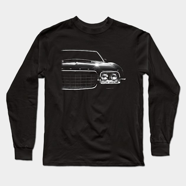 1972 ford gran torino, black shirt Long Sleeve T-Shirt by hottehue